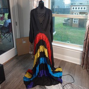 multicolored dress